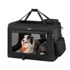 Collapsible Soft Dog Crate - Portable Travel Carrier for Pets, 32 Inch Size