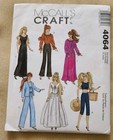 11-1/2 Barbie Doll Clothes Pattern McCall's Crafts #4064