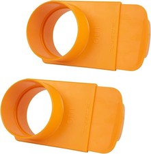 POWERTEC 70295-P2 4-Inch Integrated 4 Blast Gate 2PK , Orange