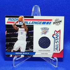 2010-11 Panini Season Update #13 Serge Ibaka Rookie Challenge Materials 017/799