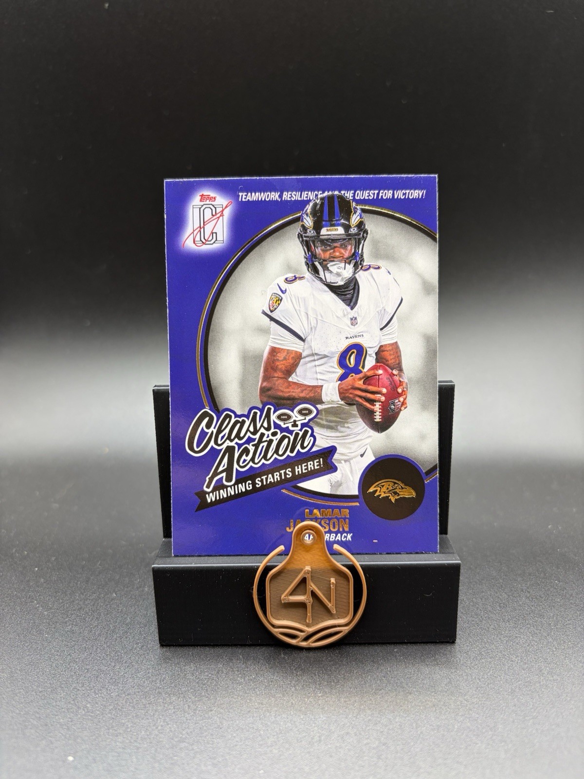 2025 Topps Signature Class #CA-3 Lamar Jackson Class Action