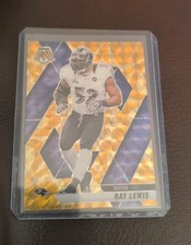 2025 Panini Mosaic - Ray Lewis #202 Reactive Yellow Mosaic Prizm