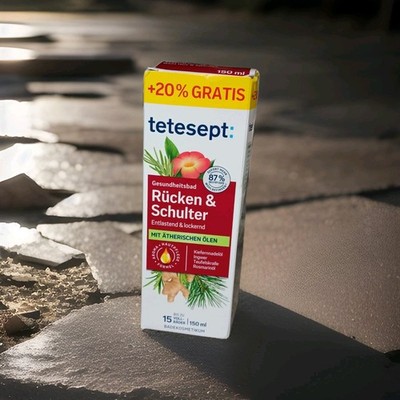 Tetesept: Rücken & Schulter Gesundheitsbad für Entlastung & Lockernd Ölen 