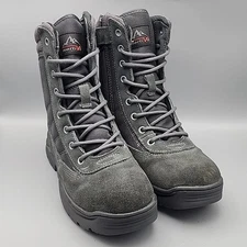 NORTIV 8 Men's 6.5 Trooper Military Tactical Work Boots Side Zipper Combat