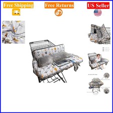 Unisex Grey Baby Shopping Cart Cover with Seat Positioner  Phone Holder
