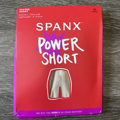 Spanx Power Short XL Soft Nude Shapewear Seamless Lightweight Tummy Control