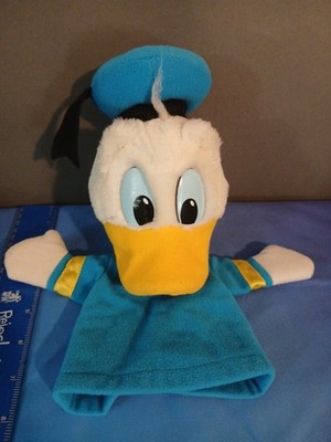 Vintage Walt Disney World Donald Duck 11'' Plush Hand Puppet Disneyland