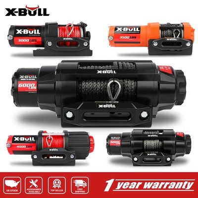 X-BULL 3000LB 4500LB 6000LB ATV Winch Kit 12V Electric UTV Winch Wireless Remote