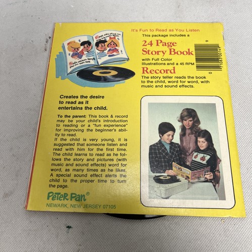 Peter Pan Popeye The Sailor Man "Oyle on Troubled Waters"Book And 45 Record - Foto 7 di 7