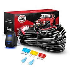 10014W LED Light Bar Wiring Harness Kit 14AWG 14AWG Wiring Harness -1 Lead