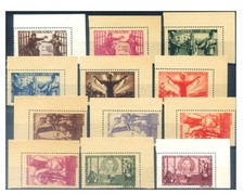 Romania. 1945 Communist Militia. Mixed paper type series.