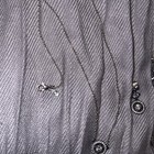 Vtg Allure Pandora SS Zirconia Necklace Pendant-Dangle Earrings-Charm Set — photo 2