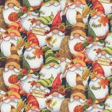 BTY Wilmington Susan Winget GNOME-KIN PATCH Print 100% Cotton Quilt Fabric Yard
