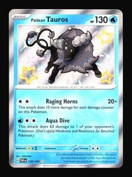 Paldean Tauros 120/091 Shiny Rare Paldean Fates