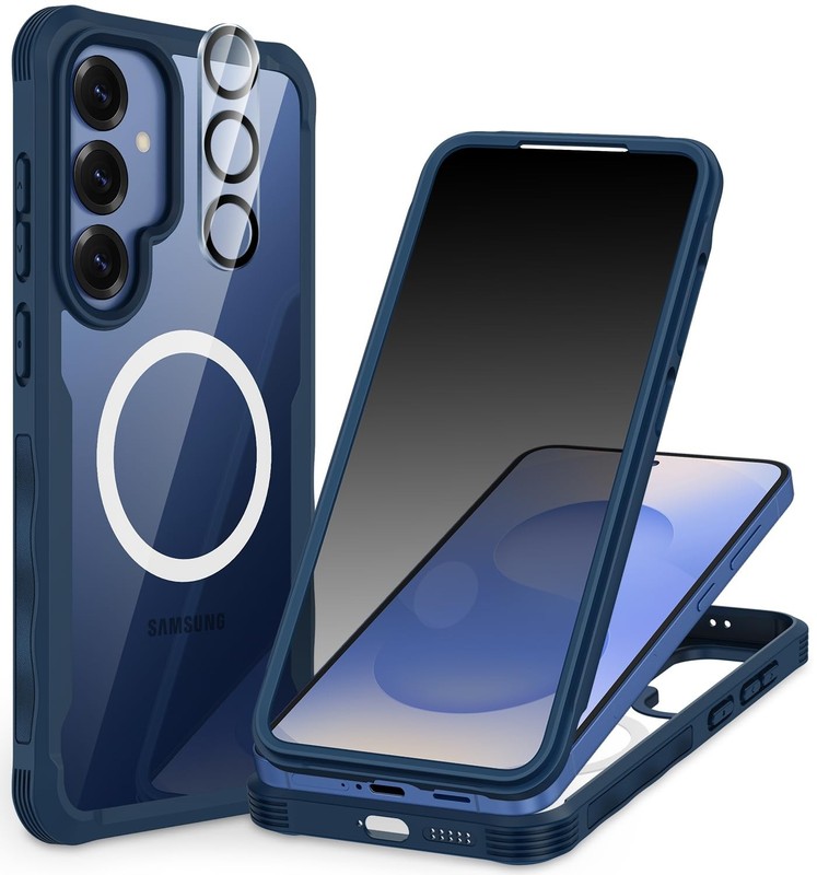 Samsung Galaxy S25 Plus Case, Full Body Phone Case Built-in 9H Tempered Glass