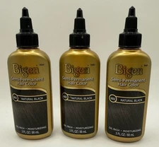 Bigen Semi-Permanent Haircolor #Nb2 Natural Black 3oz --THREE PACK