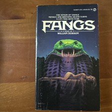 FANGS By William Dobson PB Vintage Horror Signet 1st