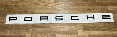 PORSCHE Gloss Black 525MM Letter Rear Badge 911 Cayman Boxster Macan Cayenne 718