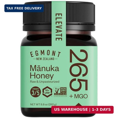 Egmont Honey Manuka Honey MGO 265+ UMF 10+ 250g | NON-GMO, Kosher, Recycled plas