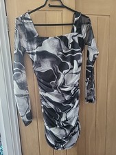 Pink Vanilla Grey Marble Dress Size 10
