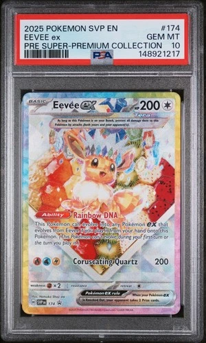 2025 POKEMON SVP EN-SV BLACK STAR PROMO #174 EEVEE EX PSA 10