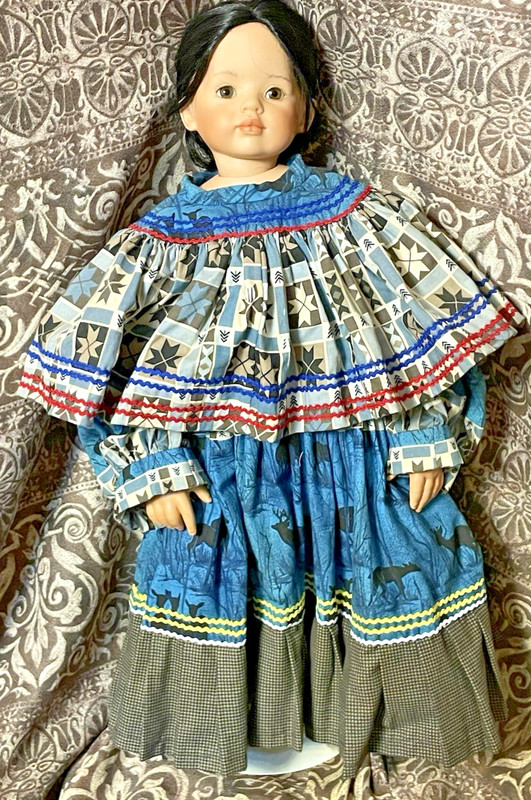 Miccosukee, Seminole Doll Dress Handmade Native American