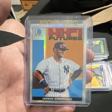 Topps 2022 Bowman #HIFI-11 Jasson Dominguez Yankees Rookie Mojo Refractor