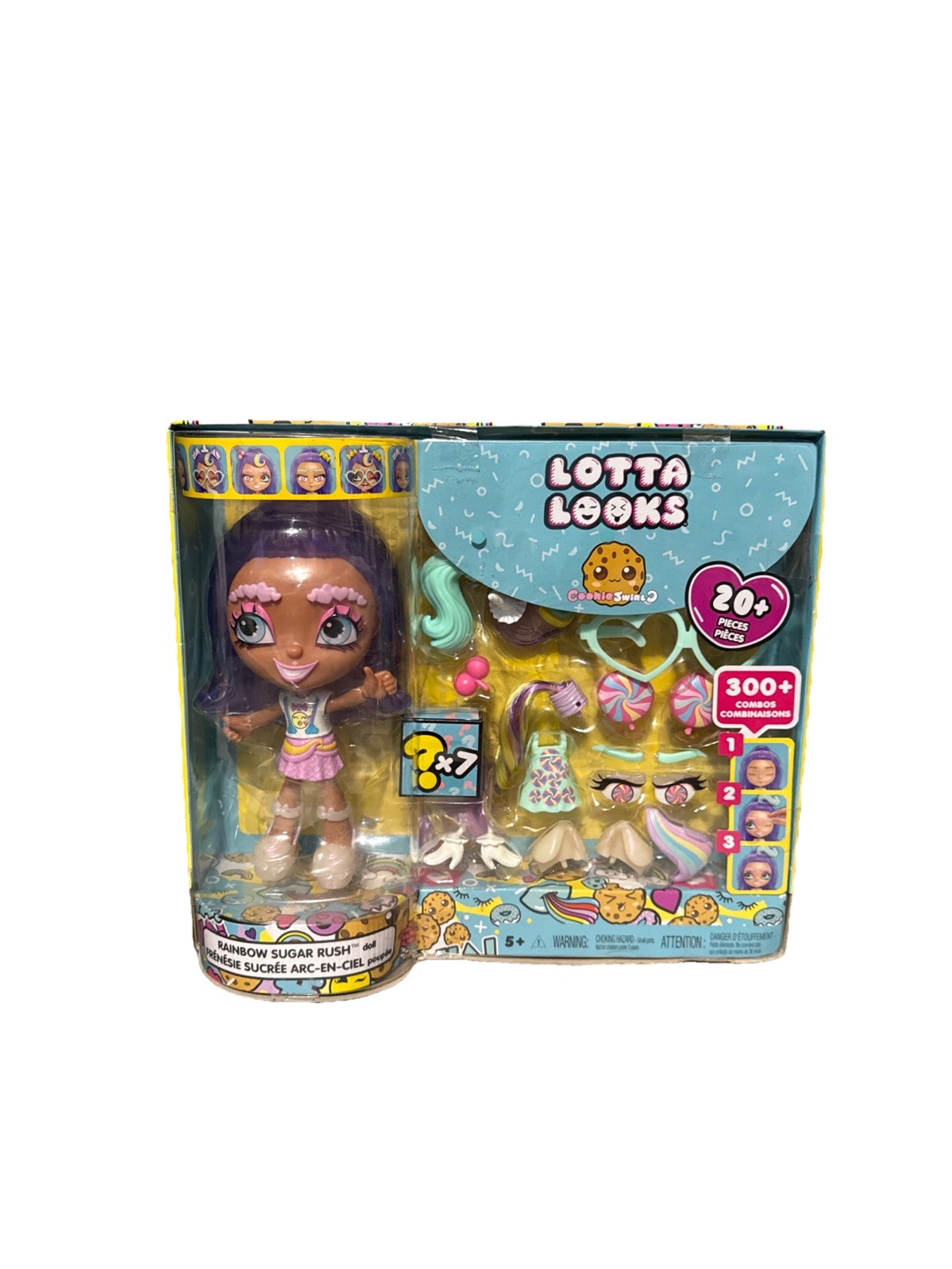 Lotta Looks Cookie Swirl Rainbow Sugar Rush Doll Set