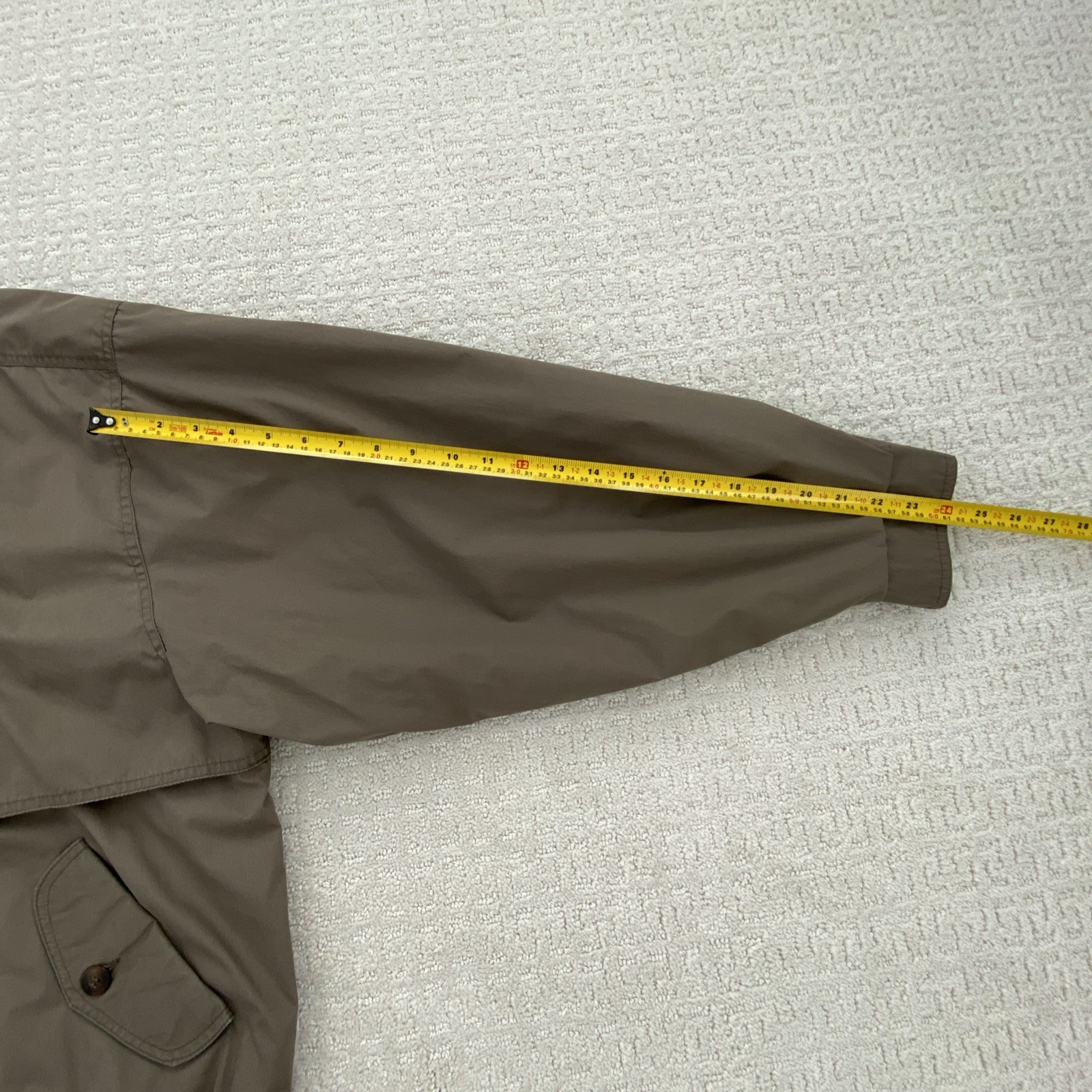 Vintage Whitefish Bay Men's XL Olive Green Grandpa Bomber Jacket Windbreaker thumbnail 5