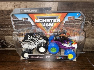 Spin Master Monster Jam Rainbow Blast Vs Racing Stripes series 25