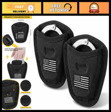 2 Pcs Open Top Handcuff Case Pouch - Compact Duty Belt Holster for Standard Hand
