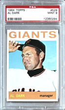 1964 TOPPS #529 MANAGER AL DARK PSA 9 MINT GIANTS