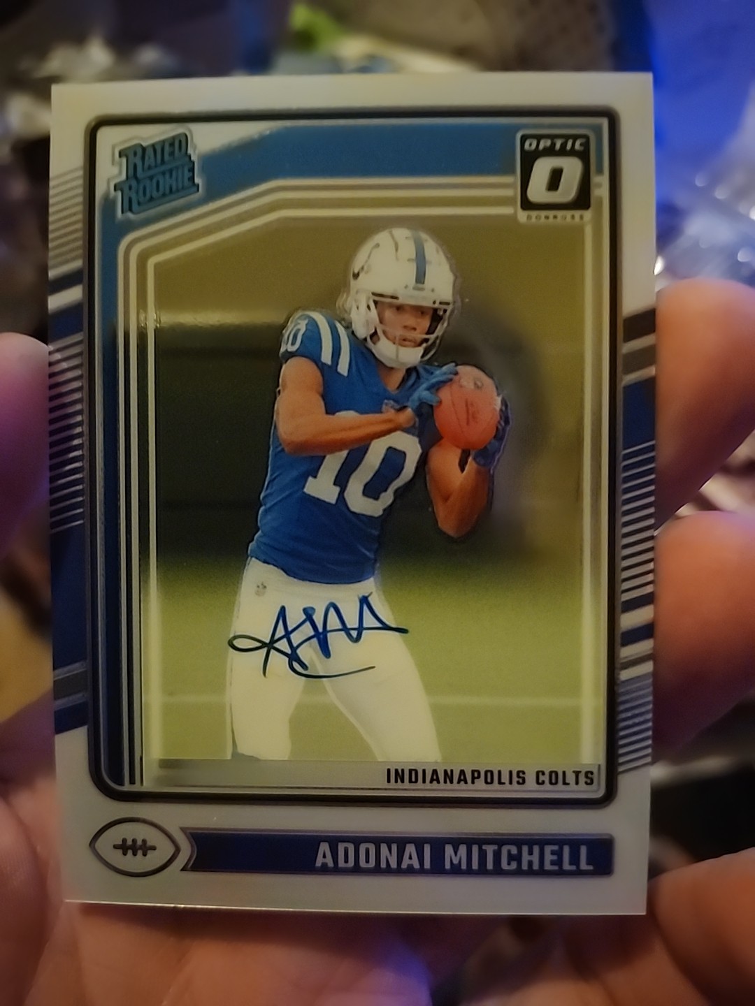 2024 Donruss Optic Adonai Mitchell Rated Rookie Auto #069/325
