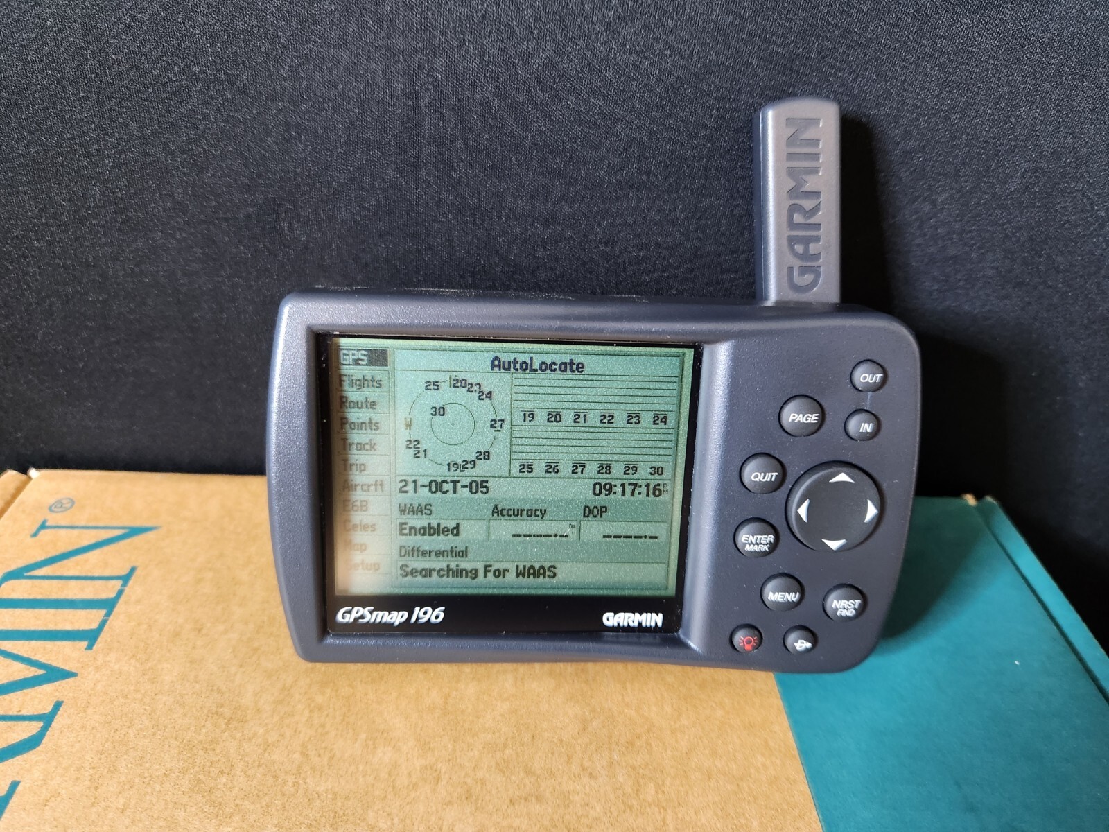 Garmin Aviation GPSmap 196 In Original Box & Accessories For Land, Sea