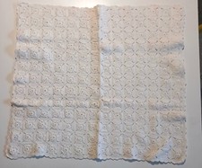 Copertina in cotone per culla e carrozzina, realizzata ad uncinetto