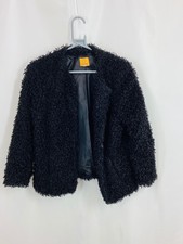 Ruby Rd. Shaggy Black Jacket Uk S