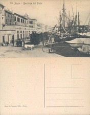 ANZIO MERAVIGLIOSA ANIMAZIONE DI INIZI SECOLO AL PORTO CON TRENO MERCE-62449