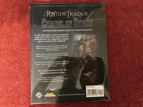 FFG Rogue Trader Warpstorm Trilogy #2 - Citadel of Skulls Mint - Picture 2 of 2