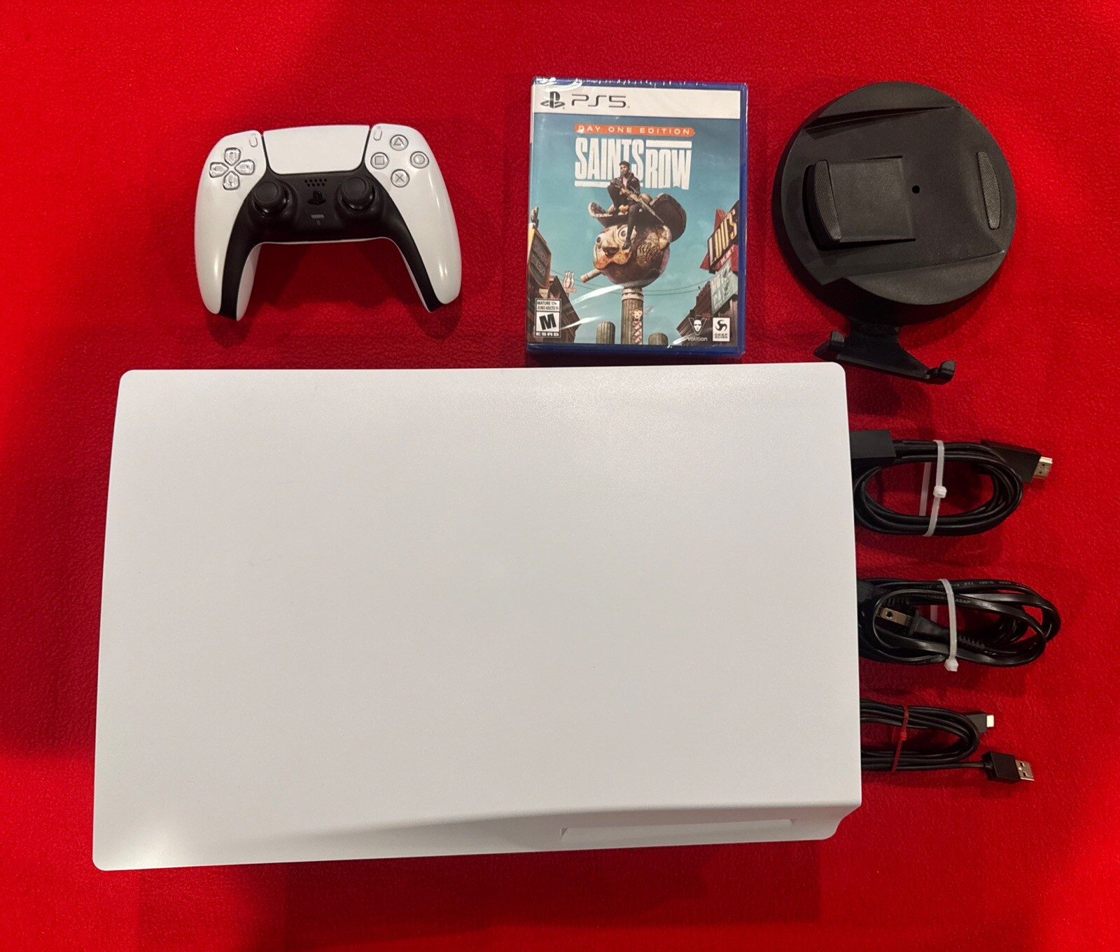 Sony PlayStation 5 Disc Edition PS5 1TB Console W DualSense Controller +New Game