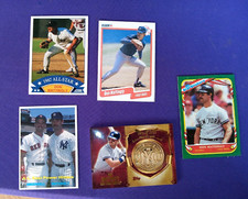 DON MATTINGLY 2015 TOPPS COIN RELIC + 4 BOX BOTTPOM 1987 FLEER STICKERS SCORE