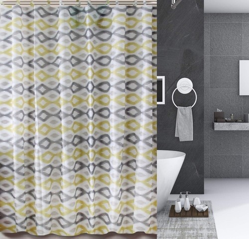 1PC NEW BATHROOM BATH FABRIC SHOWER CURTAIN 70" X 72" WITH HOOKS READY TO HANG - Picture 12 of 25