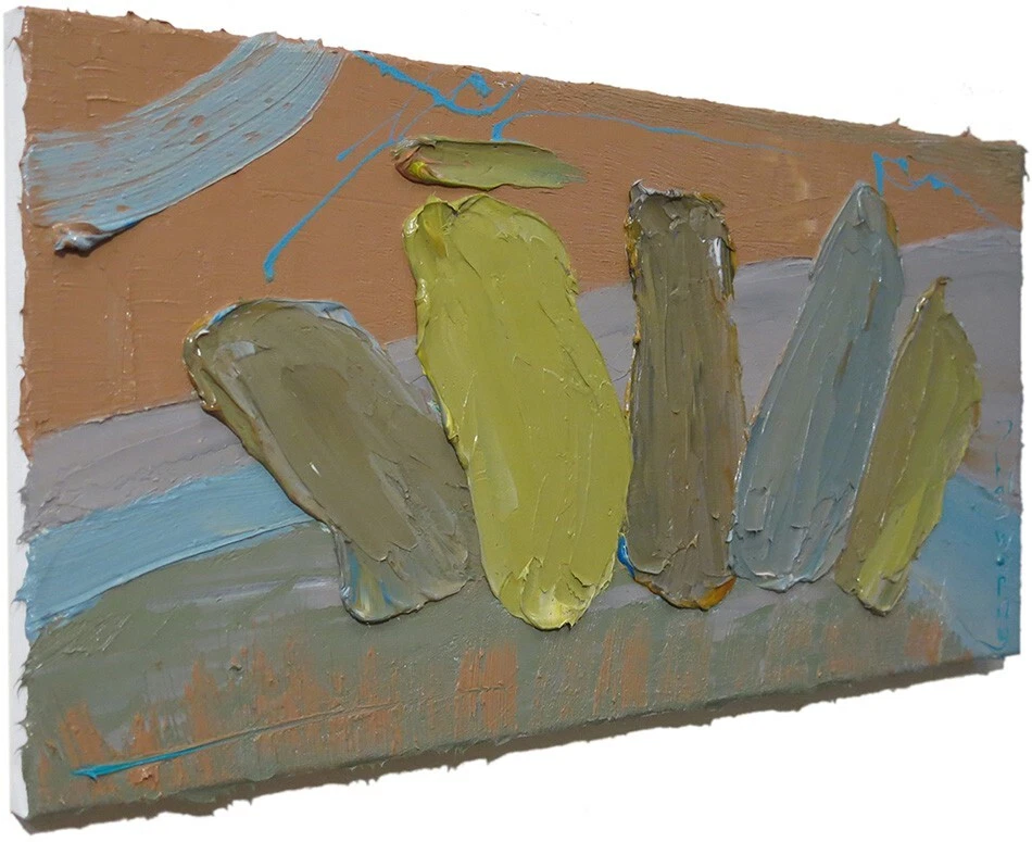 ORIGINAL ÓLEO█PINTURA█DE COLECCIÓN█IMPRESIONISMO█ARTE SIGNO REALISTA PAISAJE ABSTRACTO Foto 2 de 4