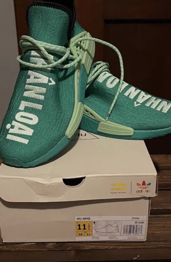 Adidas Human Race size 11.5 Size 11.5 - adidas Pharrell x NMD Human Race Trail Oreo | eBay main image 2
