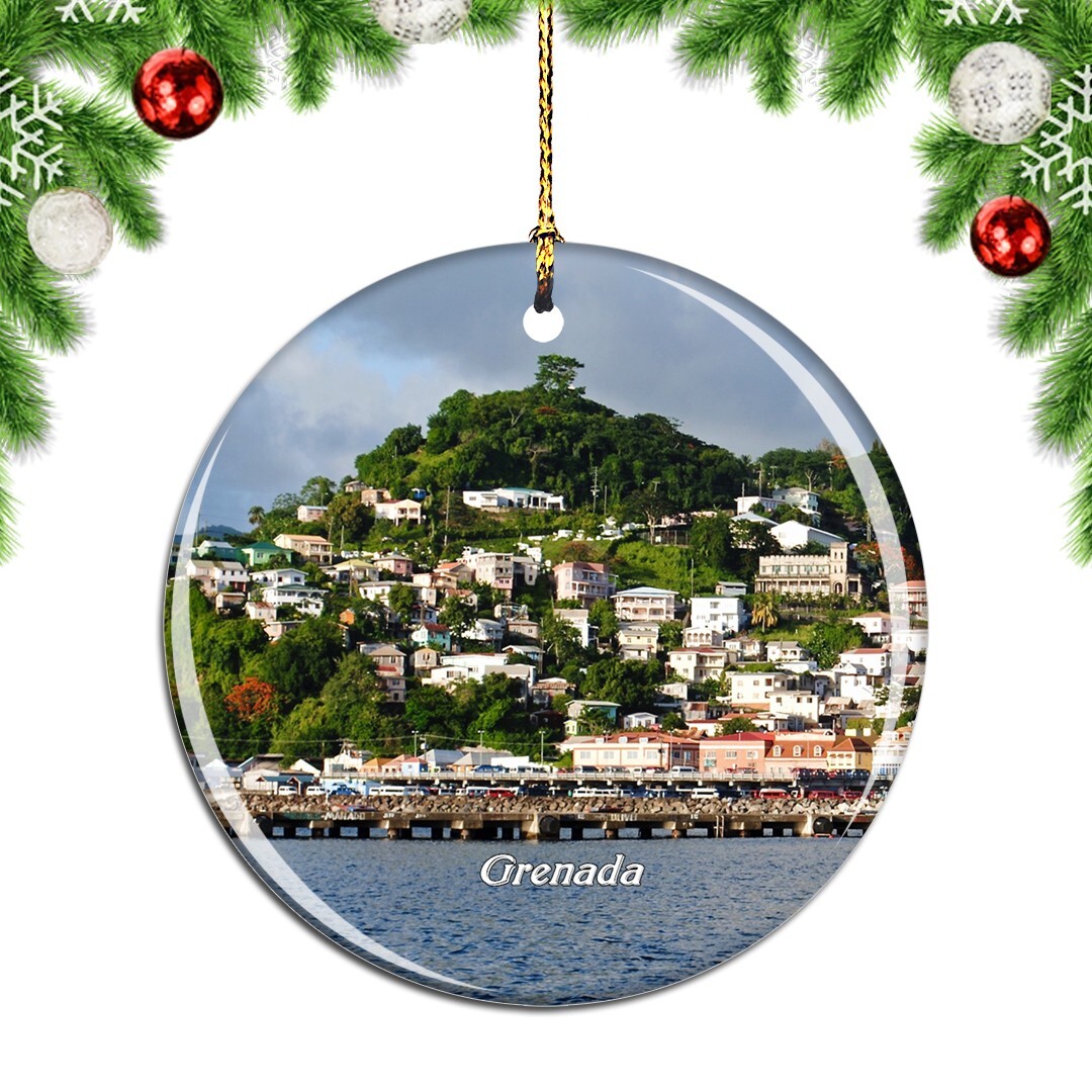 Grenada city travel souvenir Christmas ornament for holiday decor