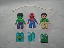 Lego Duplo Marvel Spider-Man, Sandman, Hulk Figures Minifigures Set 10876