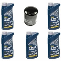 MotoröL ÖLfilter HF198 Set 20W40 5 Liter FüR Victory Vision Tour Vegas Hammer