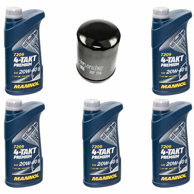 Motoröl Ölfilter HF198 Set 20W40 5 Liter für Victory Vision Tour Vegas Hammer