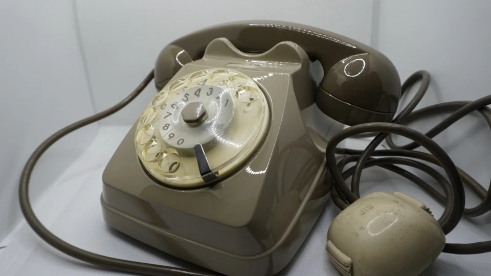 TELEFONO A ROTELLA GRIGIO SIP VINTAGE ANNI '70 '80 - Immagine 3 di 4