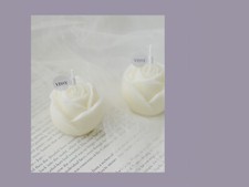 Handmade Rose Shaped Candles, Rose Scented Soy Wax Candles