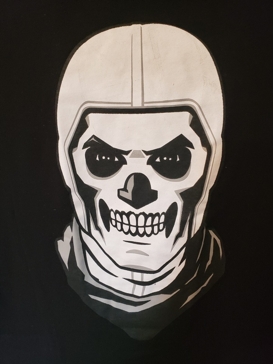 Fortnite T- Shirt Boys Sz Med Skull Trooper Long Sleeve | eBay